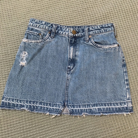 Free People Denim Mini Skirt - Picture 1 of 4